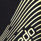 Boy's Endurance 10 Medley Logo Aquashort - Black & Lemon Drizzle