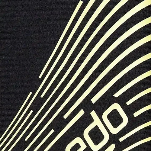 Boy's Endurance 10 Medley Logo Aquashort - Black & Lemon Drizzle