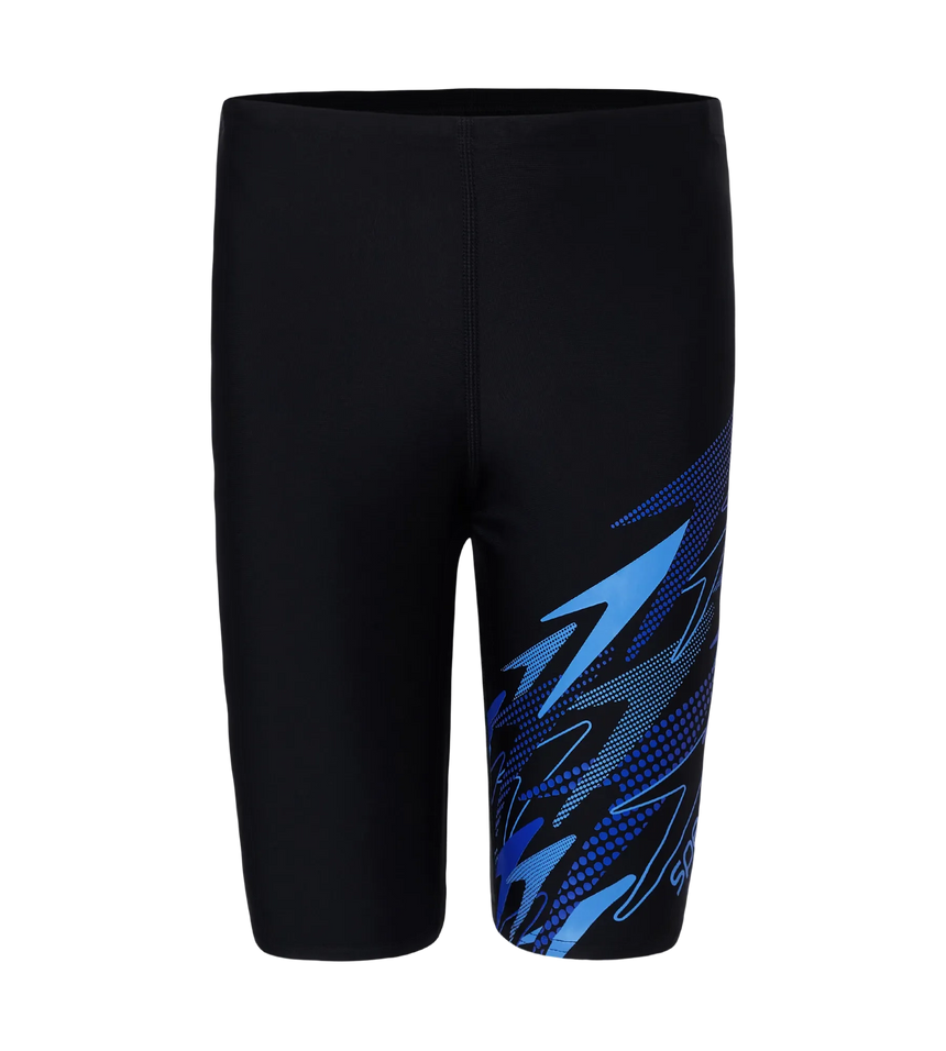 Boy's Endurance10 Medley Gala Logo Jammer - Black, Periwinkle Blue & Deep Saffire