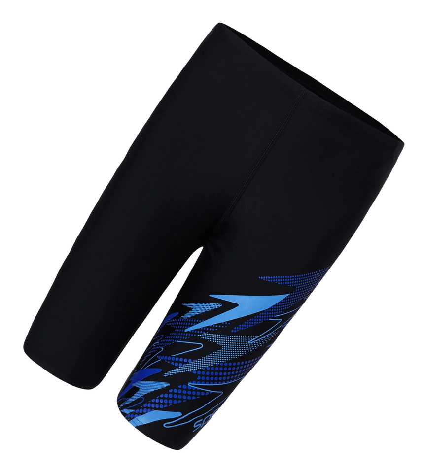 Boy's Endurance10 Medley Gala Logo Jammer - Black, Periwinkle Blue & Deep Saffire