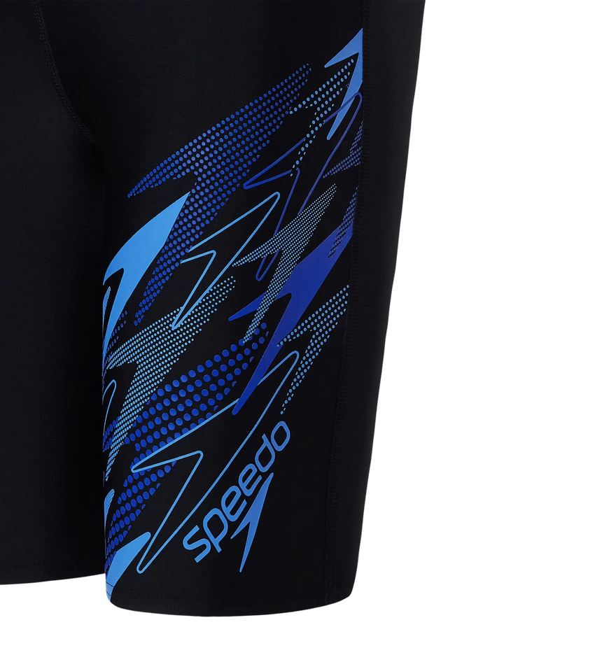 Boy's Endurance10 Medley Gala Logo Jammer - Black, Periwinkle Blue & Deep Saffire