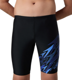 Boy's Endurance10 Medley Gala Logo Jammer - Black, Periwinkle Blue & Deep Saffire