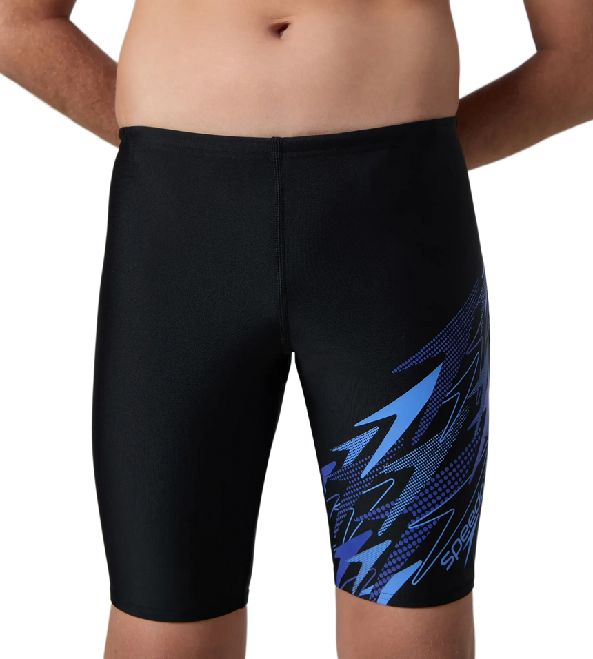 Boy's Endurance10 Medley Gala Logo Jammer - Black, Periwinkle Blue & Deep Saffire