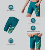 Boy's Endurance10 Medley Gala Logo Jammer - Dark Teal, Arctic Glass & Lemon Drizzle