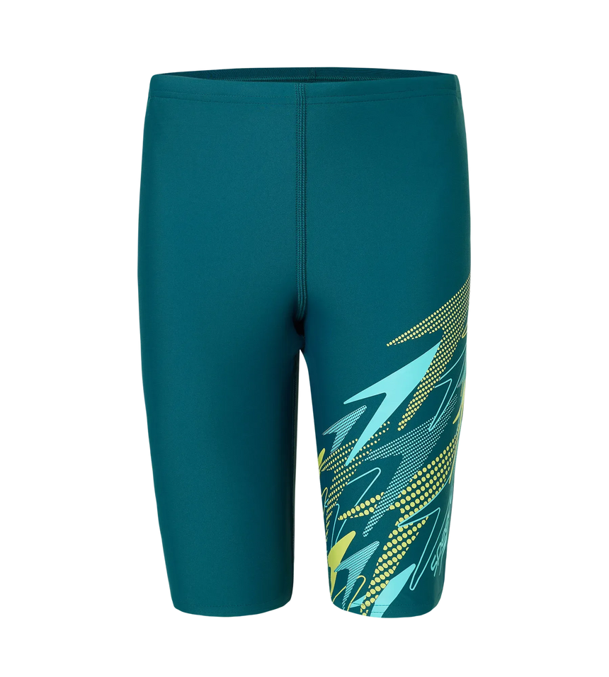 Boy's Endurance10 Medley Gala Logo Jammer - Dark Teal, Arctic Glass & Lemon Drizzle