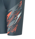 Boy's Endurabrite Medley Gala Logo Jammer - Grey Lead, Tropic Coral & Evening Grey