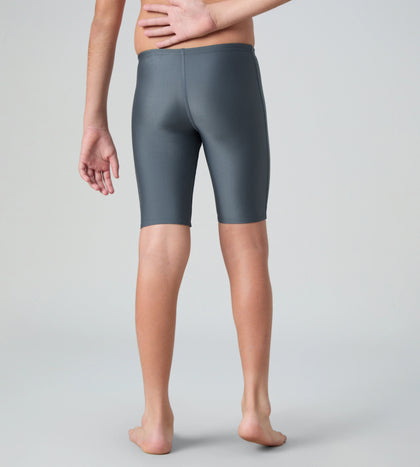 Boy's Endurabrite Medley Gala Logo Jammer - Grey Lead, Tropic Coral & Evening Grey