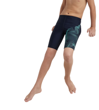 Boy's Endurance10 Tide Print Sports Gala Logo Jammer - True Navy & Arctic Glass