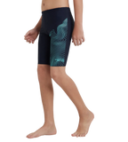 Boy's Endurance10 Tide Print Sports Gala Logo Jammer - True Navy & Arctic Glass