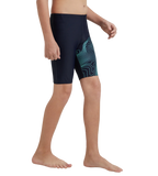 Boy's Endurance10 Tide Print Sports Gala Logo Jammer - True Navy & Arctic Glass