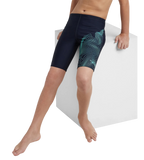 Boy's Endurance10 Tide Print Sports Gala Logo Jammer - True Navy & Arctic Glass