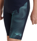 Boy's Endurance10 Tide Print Sports Gala Logo Jammer - True Navy & Arctic Glass