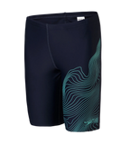 Boy's Endurance10 Tide Print Sports Gala Logo Jammer - True Navy & Arctic Glass