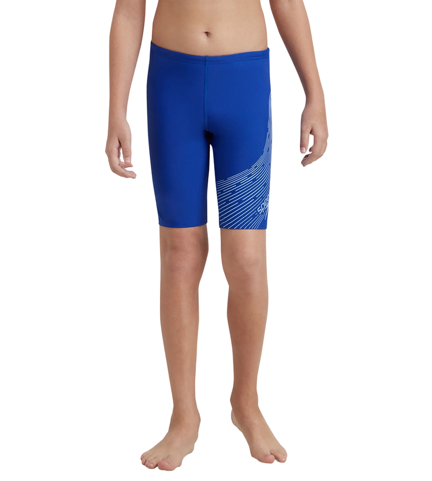 Boy's Endurance 10 Medley Logo Jammer - True Cobalt & Curious Blue