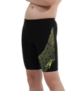 Boy's Endurance 10 Medley Logo Jammer - Black & Lemon Drizzle