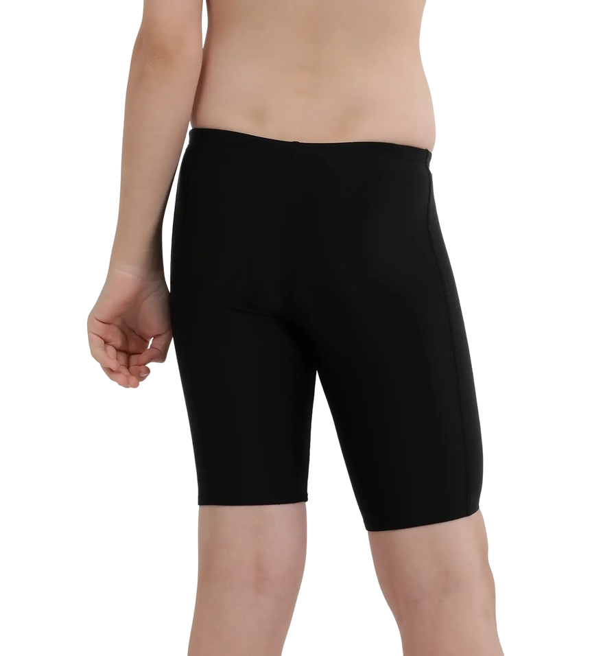 Boy's Endurance 10 Medley Logo Jammer - Black & Lemon Drizzle