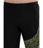 Boy's Endurance 10 Medley Logo Jammer - Black & Lemon Drizzle