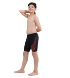 Boy's Endurance Medley Logo Jammer - True Navy  &  Watermelon_5