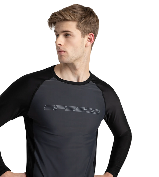 Men's Endurance10 Long Sleeve Suntop - Oxid Grey & Black