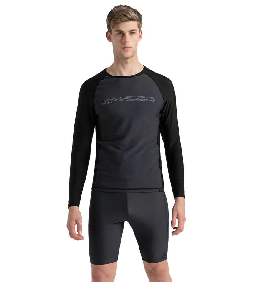 Men's Endurance10 Long Sleeve Suntop - Oxid Grey & Black