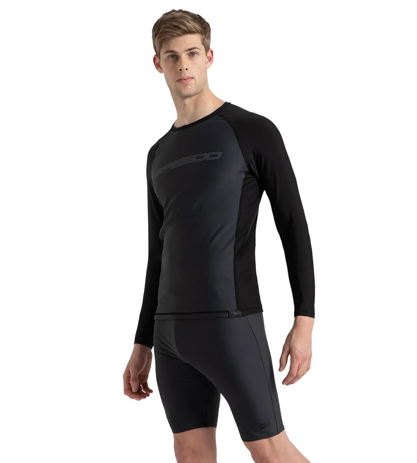 Men's Endurance10 Long Sleeve Suntop - Oxid Grey & Black
