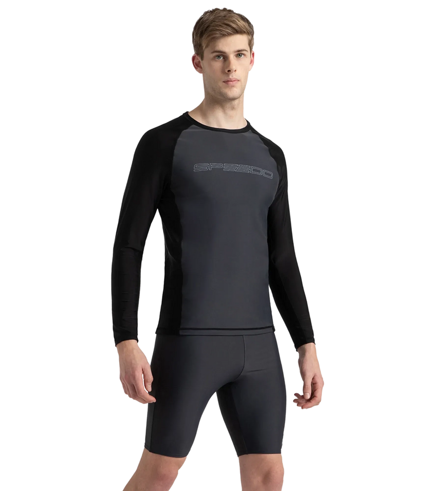Men's Endurance10 Long Sleeve Suntop - Oxid Grey & Black