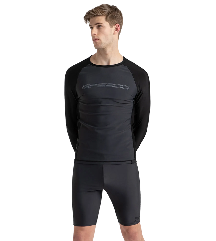 Men's Endurance10 Long Sleeve Suntop - Oxid Grey & Black