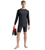 Men's Endurance10 Long Sleeve Suntop - Oxid Grey & Black