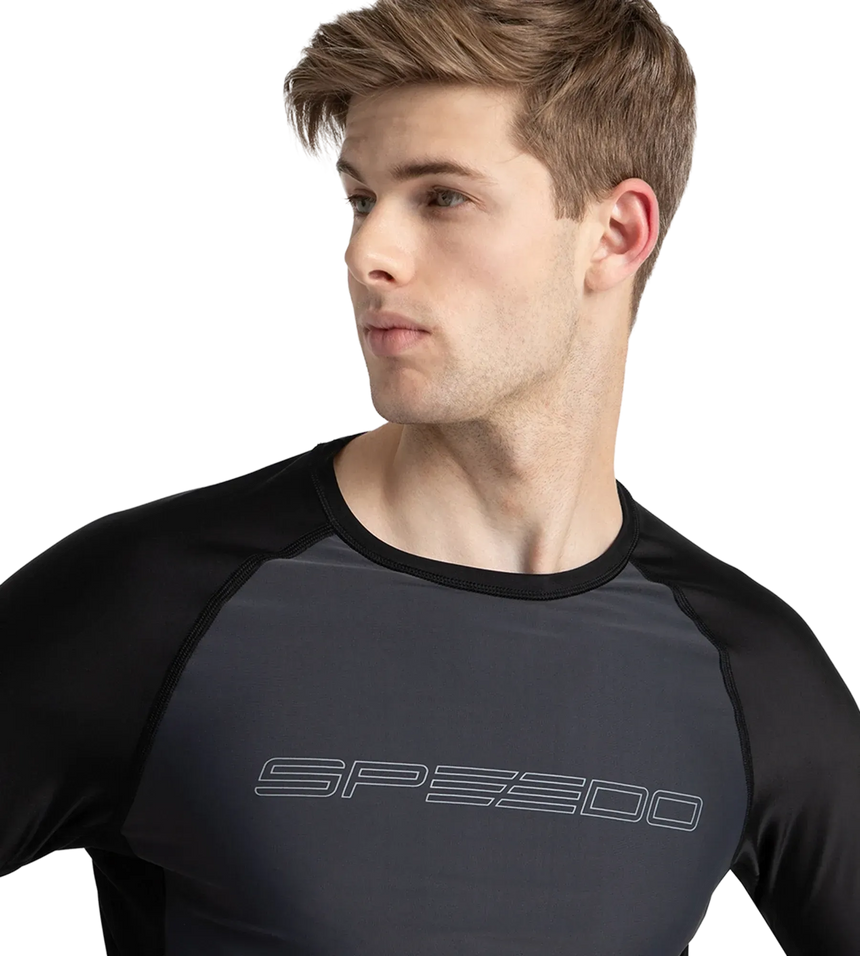 Men's Endurance10 Long Sleeve Suntop - Oxid Grey & Black