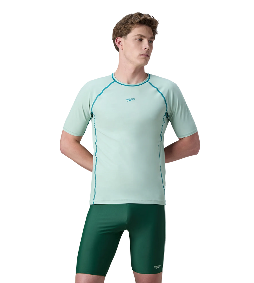 Men's Endurabrite Short Sleeve Suntop - Pale Adventure & Kai Green