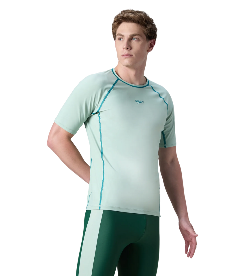 Men's Endurabrite Short Sleeve Suntop - Pale Adventure & Kai Green