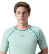 Men's Endurabrite Short Sleeve Suntop - Pale Adventure & Kai Green