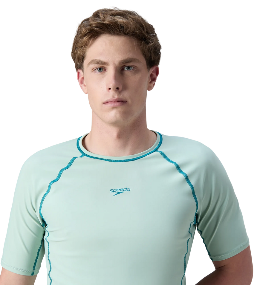 Men's Endurabrite Short Sleeve Suntop - Pale Adventure & Kai Green