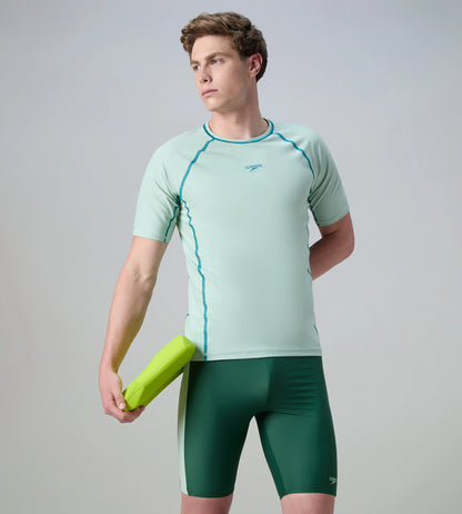 Men's Endurabrite Short Sleeve Suntop - Pale Adventure & Kai Green
