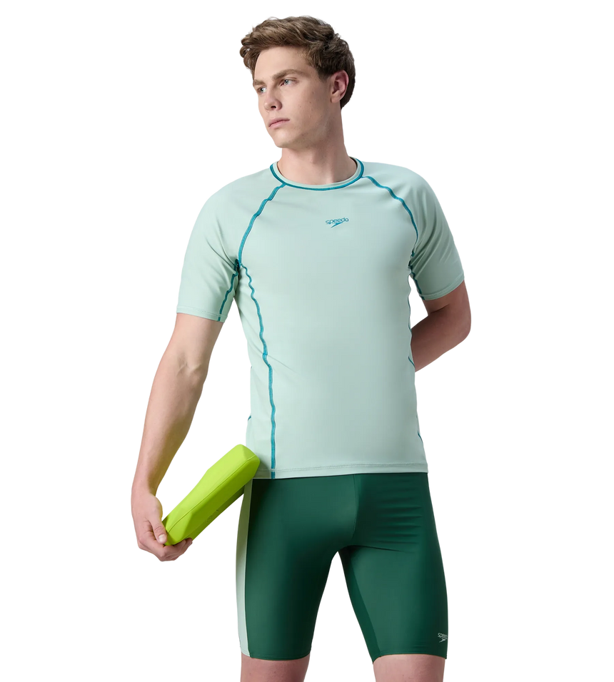 Men's Endurabrite Short Sleeve Suntop - Pale Adventure & Kai Green