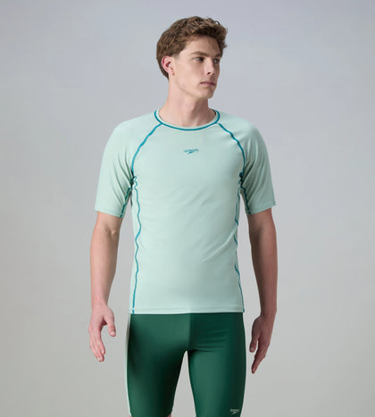 Men's Endurabrite Short Sleeve Suntop - Pale Adventure & Kai Green