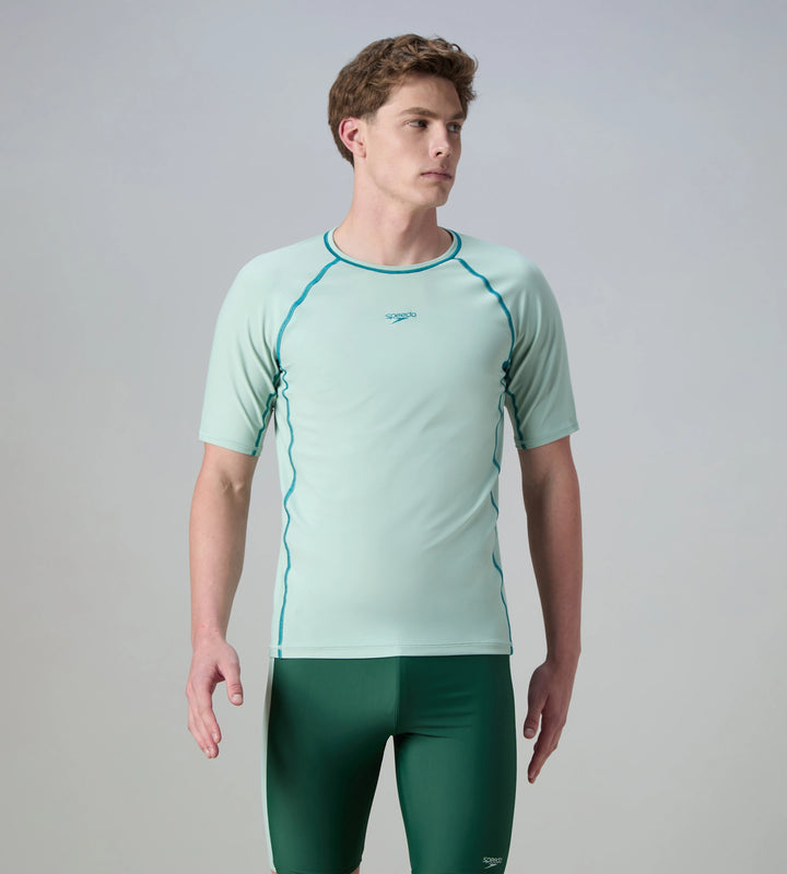 Men's Endurabrite Short Sleeve Suntop - Pale Adventure & Kai Green