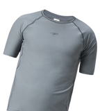 Men's Enduraflex Short Sleeve Suntop - Coin Grey & Electric Lime