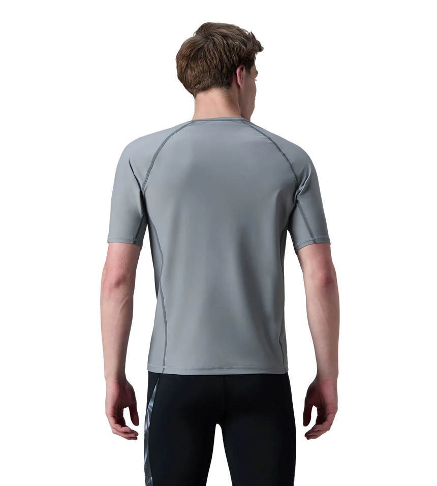 Men's Enduraflex Short Sleeve Suntop - Coin Grey & Electric Lime