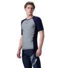 Men's Enduraflex Short Sleeve Suntop - Coin Grey & True Navy