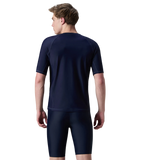 Men's Enduraflex Short Sleeve Suntop - Coin Grey & True Navy