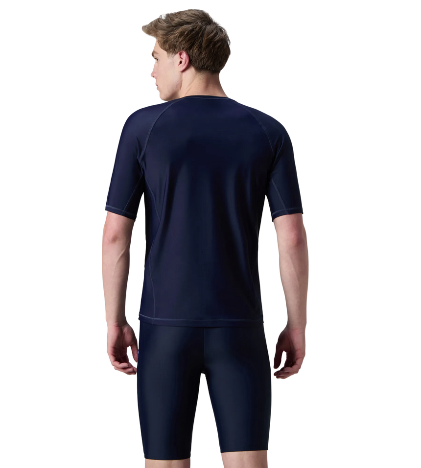 Men's Enduraflex Short Sleeve Suntop - Coin Grey & True Navy