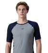 Men's Enduraflex Short Sleeve Suntop - Coin Grey & True Navy