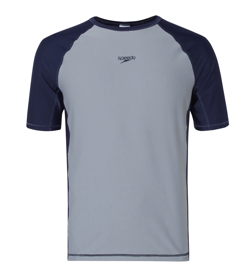 Men's Enduraflex Short Sleeve Suntop - Coin Grey & True Navy