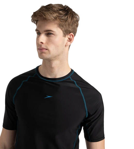 Men's Endurance 10 Short Sleeve Suntop - Black & Darkteal
