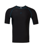 Men's Endurance 10 Short Sleeve Suntop - Black & Darkteal