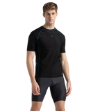 Men's Endurance 10 Short Sleeve Suntop - Black & Darkteal
