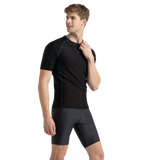 Men's Endurance 10 Short Sleeve Suntop - Black & Darkteal