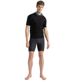 Men's Endurance 10 Short Sleeve Suntop - Black & Darkteal