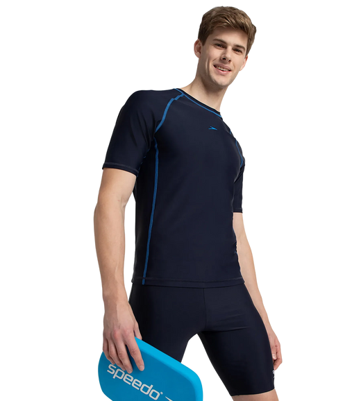 Men's Endurance10 Short Sleeve Suntop - True Navy & Turkish Sea